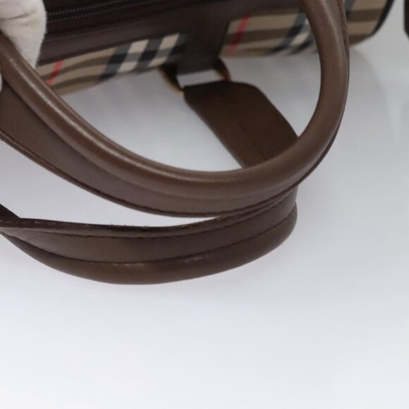 Burberrys Nova Check Boston Bag Canvas Beige - Picture 6 of 16